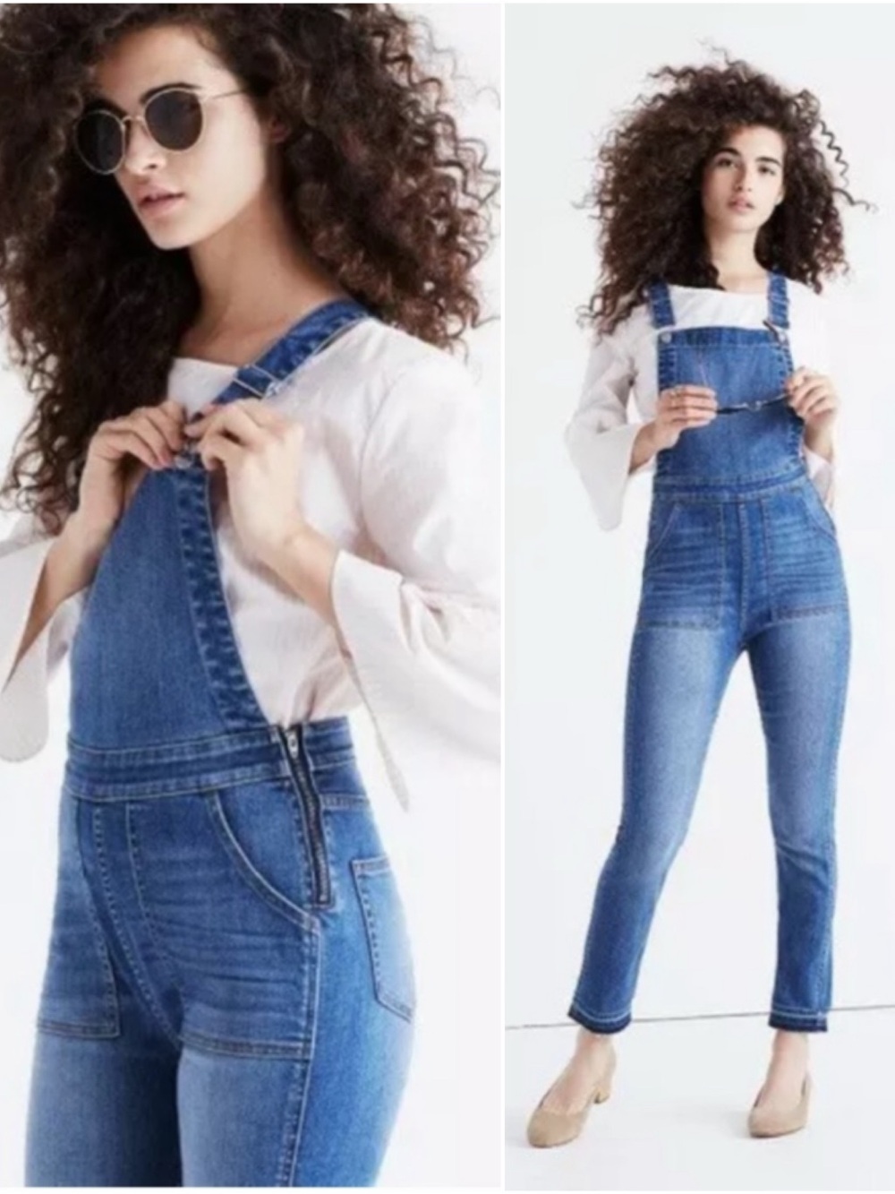 Madewell Skinny Drop Hem Overalls Sz M G1205